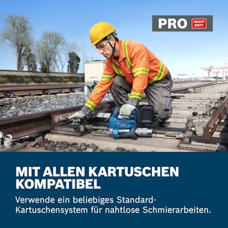 Bosch Akku-Fettpresse GFP 18 V-10 Professional, Kartuschenpresse mit 2 Geschwindigkeitsstufen, 1200 mm Schlauch, Solo/XL-BOXX – Bild 4