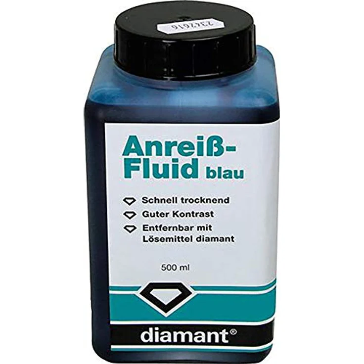 diamant Anreiß-Fluid 500ml blau – Bild 3