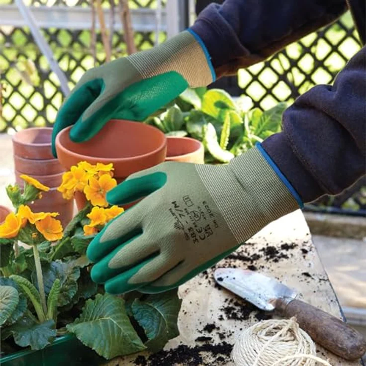 SHOWA 383 EBT Nitril-Arbeitshandschuhe, biologisch abbaubar, mit Polyfutter, Größe M, 12 Paar, abriebfest und ölbeständig – Bild 4