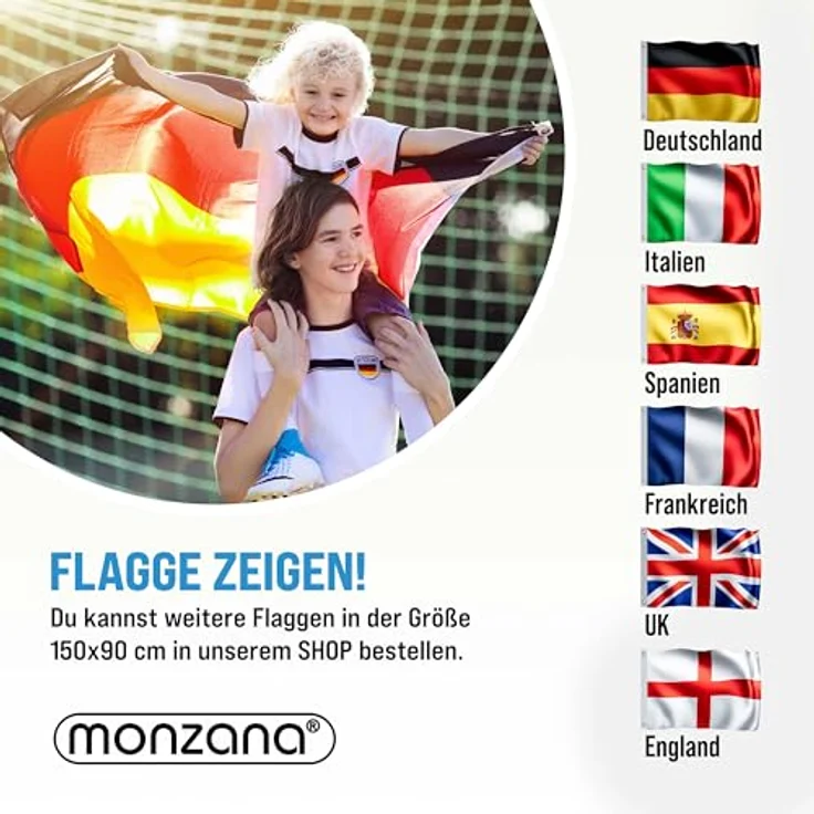 Fahnenmast Aluminium Teleskop 630cm Bodenhülse 60cm inkl. Deutschlandfahne Flaggenmast Mast Flagge Alu – Bild 7