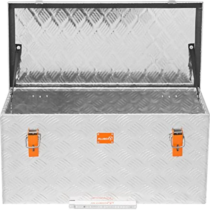 alubox Werkzeugkiste Riffelblech ABX-RL91 Aluminium 1,5mm Werkzeugkiste leicht und robust 91 Liter – Bild 2