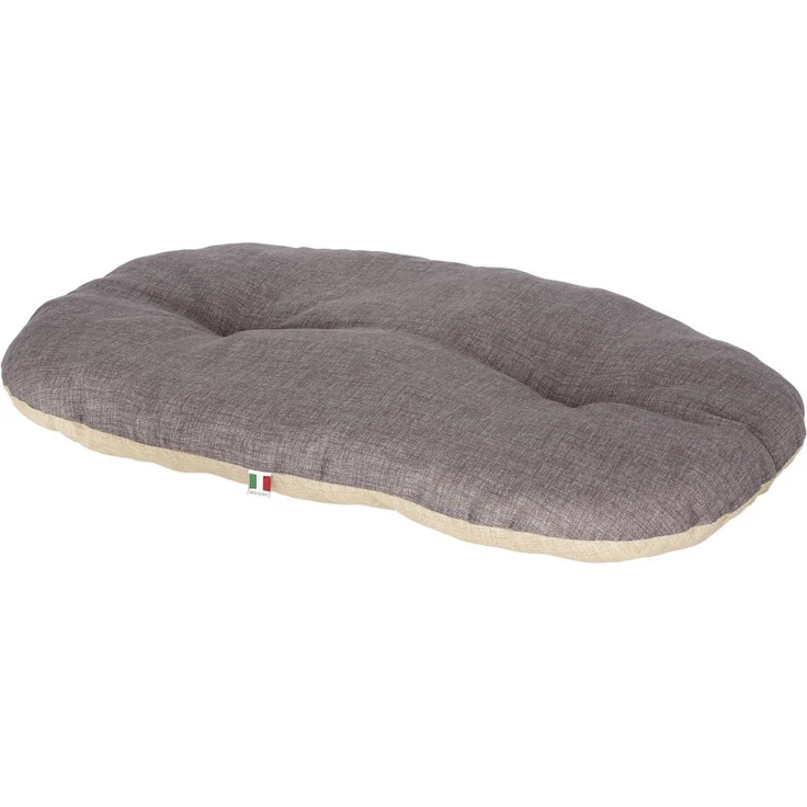 Kerbl Hunde Liegekissen Loneta LxBxH 72/52/8 cm, Hundebett Beige/Grau 80355 – Bild 3