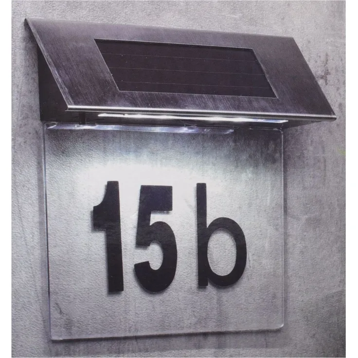 Hausnummerleuchte Solarleuchte Hausnummer Solar LED