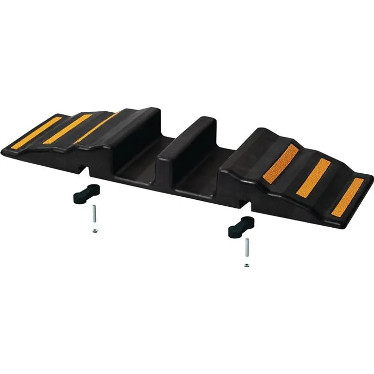 NORDWEST Gummi-Schlauchbrücke L850xB380xH90mm 6 Reflektorstreifen
