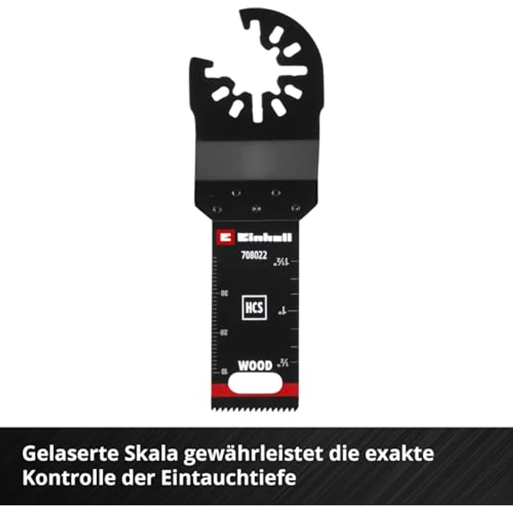 Einhell Tauchsägeblatt aus Kohlenstoffstahl, 48 mm Eintauchtiefe, mit PTFE-Finishing und Schnellwechselfunktion für Holzverarbeitung – Bild 5