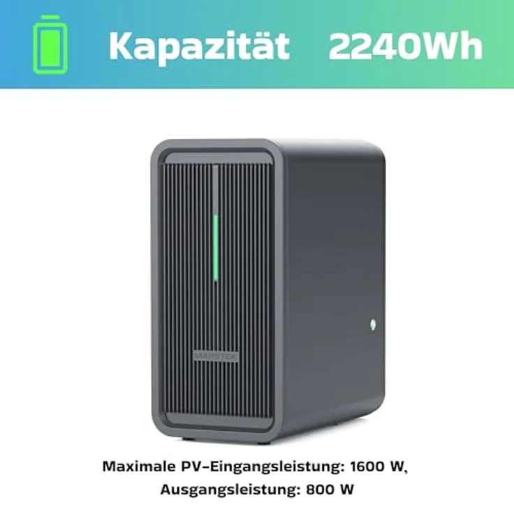 SUNNIVA® 920W Balkonkraftwerk, PV Komplettset mit 2x 460W Bifacial N-Type Modulen, 2,24 kWh Speicher Marstek B2500-D, Plug & Play Steckdose, FULLBLACK – Bild 5