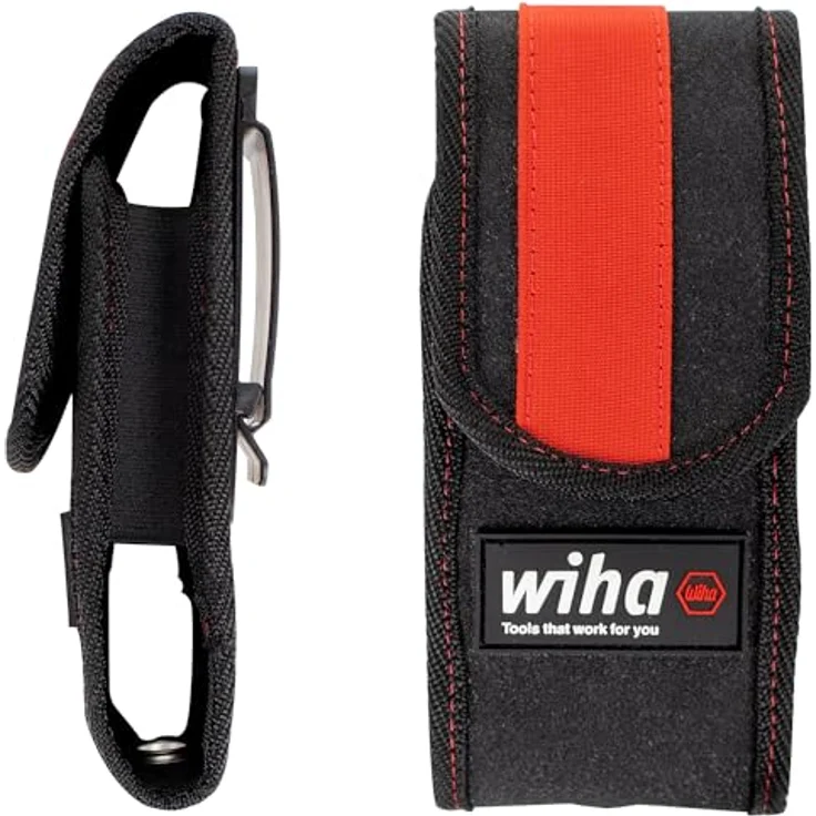 Wiha Gürteltasche für E-Schraubendreher speedE® (44367) – Werkzeugtasche mit Platz für 1 E-Schraubendreher und 4 slimBits, inklusive Cliphalterung – Bild 1