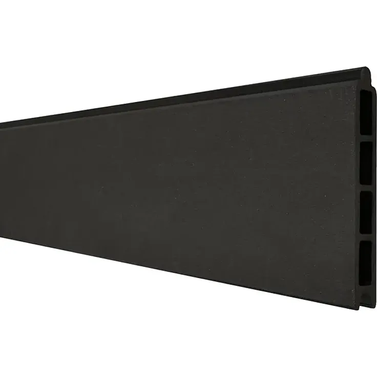 GroJa Solid Steckzaun, 180 x 15 cm, Anthrazitgrau, aus nachhaltigem BPC, pflegeleicht und strapazierfähig