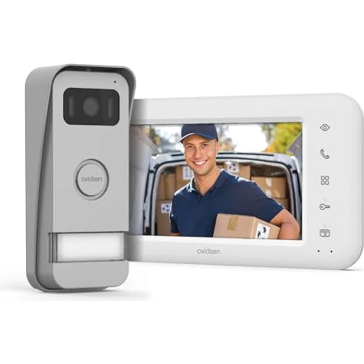 Extel Elia Smart 2 Video-Türsprechanlage mit 7 Zoll Touchscreen, 2 Draht-Technik, grau, 110 Grad Betrachtungswinkel, 6 Klingeltöne – Bild 7
