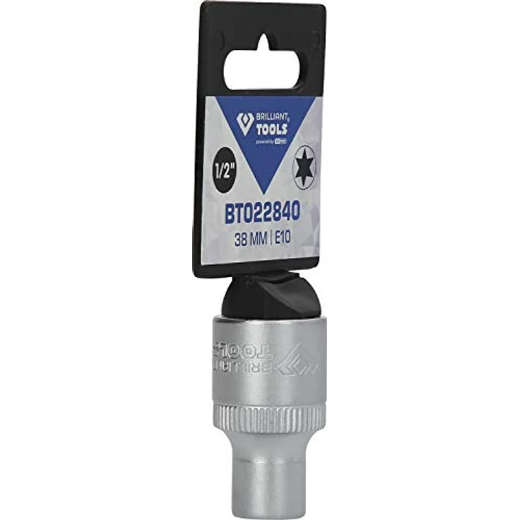 Brilliant Tools Torx-E-Stecknuss E10, 1/2" Innenvierkant-Antrieb, 38 mm, Chrom-Vanadium-Stahl, matt verchromt – Bild 9