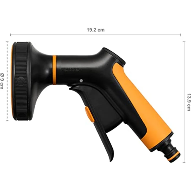 Fiskars Sprühpistole Comfort Multi 5, Gartenbrause mit 5 Funktionen, stufenlos regelbarem Durchfluss und ergonomischem Frontregler – Bild 2