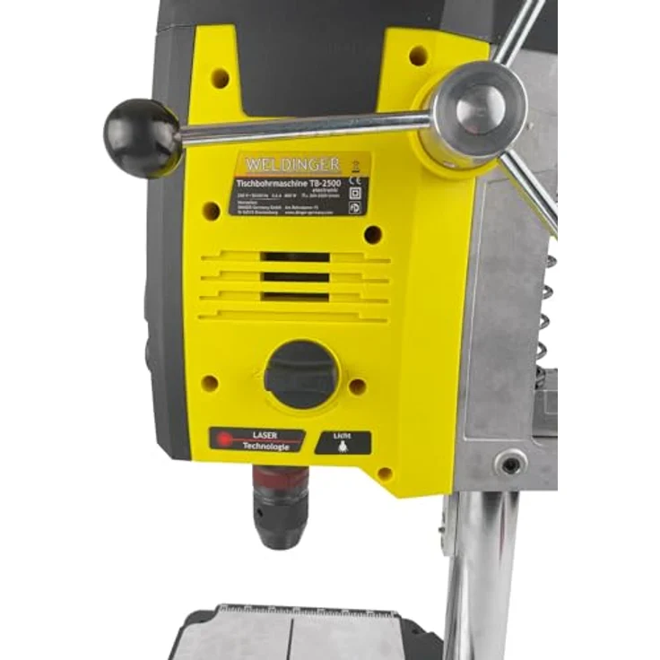 WELDINGER Tischbohrmaschine TB-2500 electronic 200-2500 U/min 800 W – Bild 2
