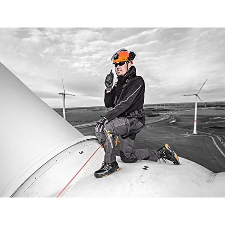 Uvex - 2 macsole® 6523245 esd Sicherheitsstiefel S3, Schuhgröße 45, Schwarz/Orange, leichtgewichtig, metallfrei, hoher Tragekomfort – Bild 6