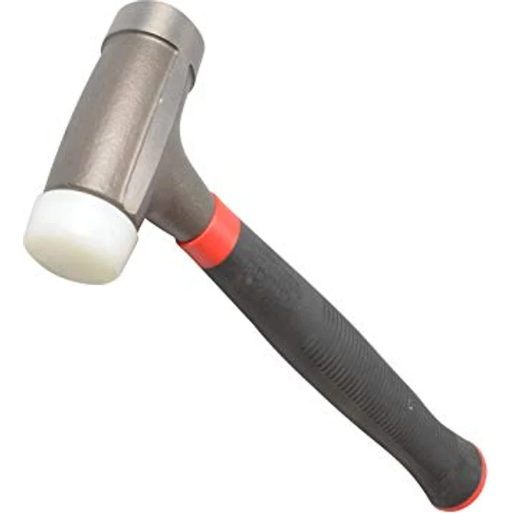 Hultafors T-Block Kombihammer C 600, 821264, Rückschlagarmer Schonhammer in Profiqualität (600Gr Kopfgewicht), ergonomisch geformter Griff, Stahlkugeln gefüllter Kopf, blau – Bild 3