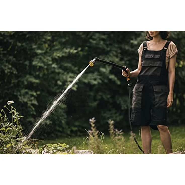 Fiskars Gartenbrause Giessstab, 3 Funktionen mit schwenkbarem SoftGrip-Düsenkopf und Durchflusskontrolle, ergonomisch und leicht – Bild 4