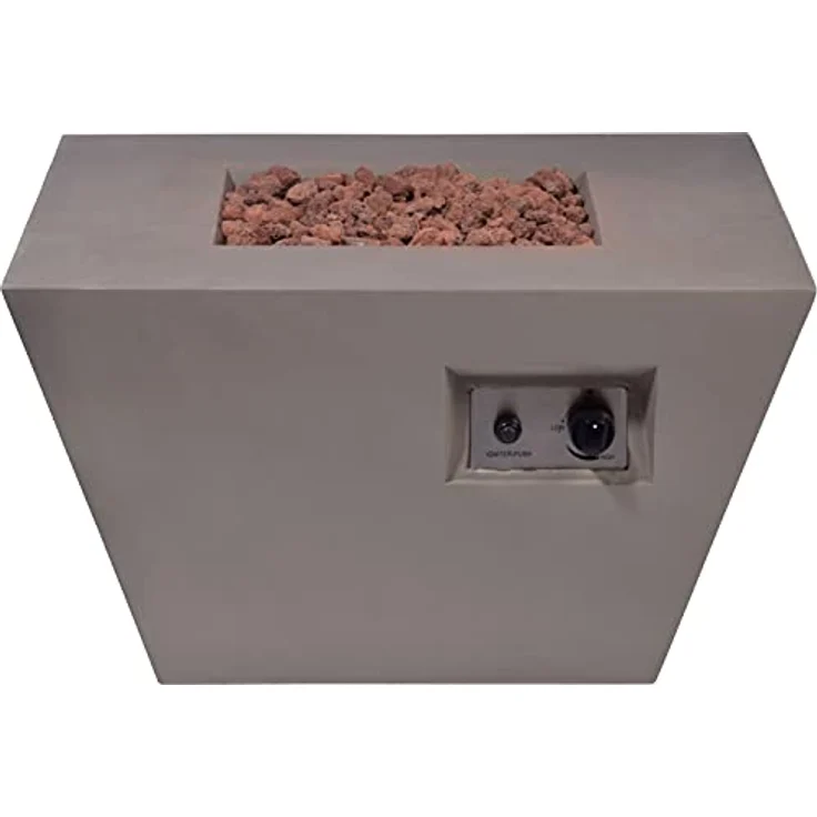 dobar Outdoor Lava-Ofen Fornido Blanco mit Lavasteinen, Magnesia – Bild 3