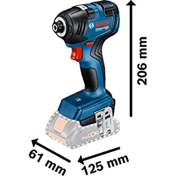 Bosch Professional Akku-Drehschlagschrauber GDR 18V-200, ohne Akku ohne Ladegerät L-Boxx – Bild 2