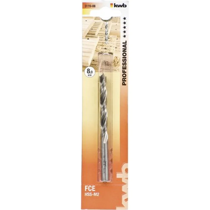 kwb AKKU-TOP F Holzbohrer, Ø 8 mm, HSS-M2 - Preisvergleich – Bild 2