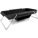 Petromax Brennbock, Feuerstelle mit praktischem Backfach und erhöhtem Rand, schwarz