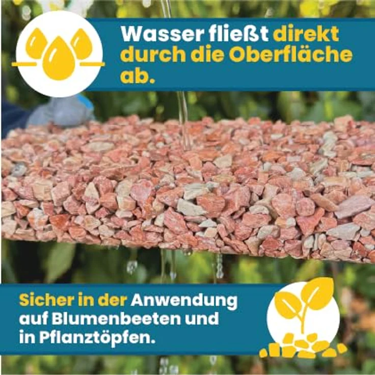 Easihold EasiHold Mulch & Steinbinder, 5 l - Wasserbasiertes Bindemittel für Kies und Mulch, 100% wasserdurchlässig, für ca. 8 m² – Bild 6