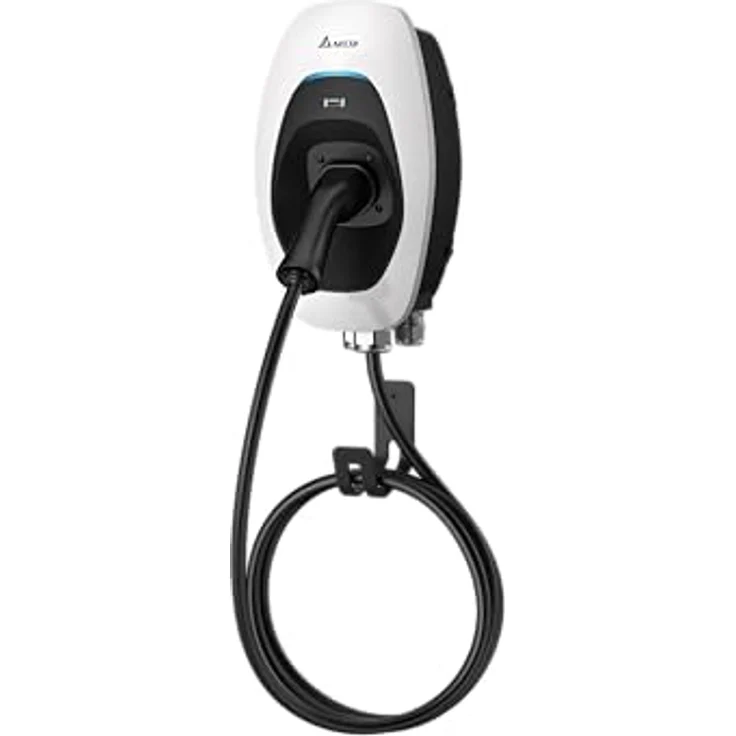 Delta Elektroauto Ladestation AC MAX Basic (Typ 2, 11 kW, 16 A) in robustem Design, inklusive 5m Ladekabel – Bild 2