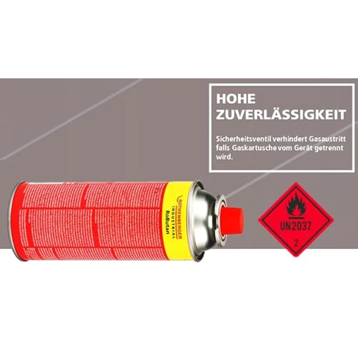 ROTHENBERGER Industrial Gaskartusche RoButan 220 g, Bajonett-Verschluss MSF-1A, Ventilkartusche für Outdoor Camping und Unkrautvernichter – Bild 4