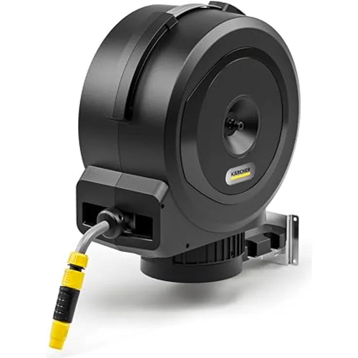 Kärcher HBX 4.15 Automatic, Schlauchbox mit 15 m Schlauch und automatischer Rückholung, komfortabel, Schwarz