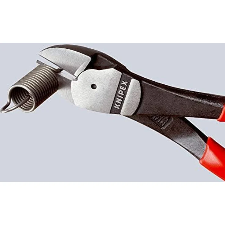 KNIPEX 74 02 160 Kraft-Seitenschneider mit Mehrkomponenten-Hüllen schwarz atramentiert 160 mm – Bild 4
