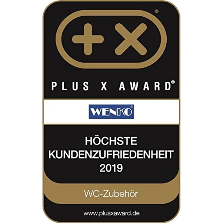 WENKO WC-Bürstenbehälter Glas - Ersatz WC-Bürstenhalter für WC-Bürsten bis Ø 7,5 cm, Glas, Weiß – Bild 2