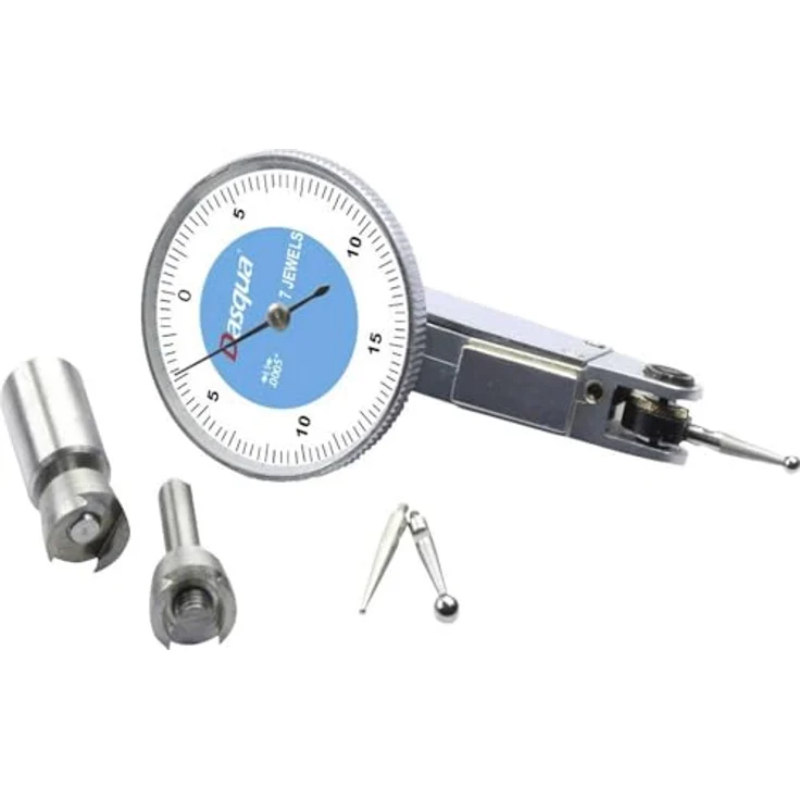 Dasqua 5221-1106 Messuhr mit Kontrollmaß 37.5mm, autom. umkehrbarem Kontaktpunkt, satiniertes Chrom-Finish – Bild 2