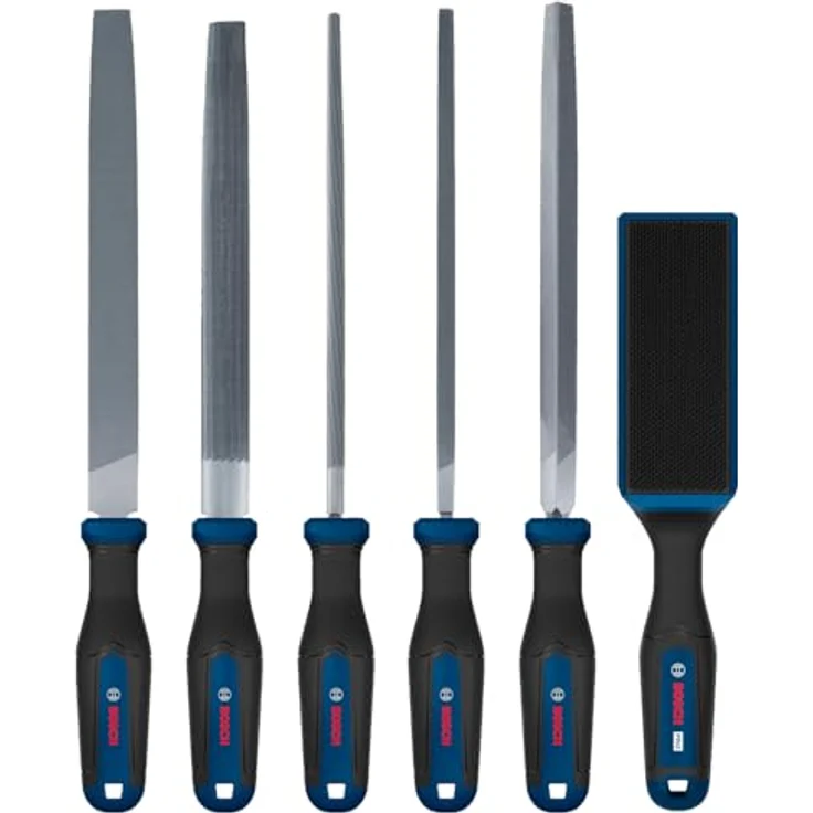 BOSCH Werkstattfeile Set 5-tlg., PRO Feilenbürste aus C-Stahl für langlebige Metallbearbeitung - 1600A03AD3 – Bild 1