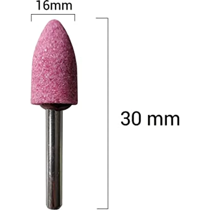 Provance Schleifkegel Schleifstift, 16 x 30 mm für Metall und PVC, 1-10 Stück – Bild 2