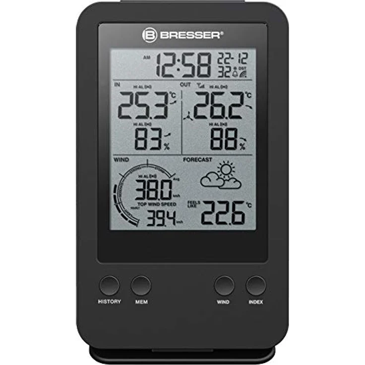 Bresser wetterstation Pro 3-in-115,5 cm schwarz 2-teilig – Bild 2