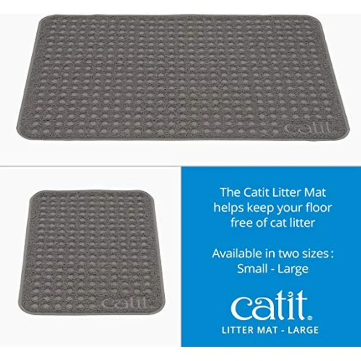 Catit Einstreuauffangmatte, für Katzentoiletten, 60 x 90cm, grau – Bild 3