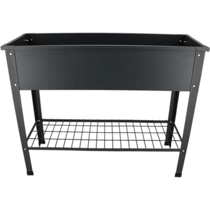 Esschert Design Dutchlander Erhöhte Kinderzimmerbox Metall anthrazit L, Stahl, PP & Edelstahl, 80 Liter Erdvolumen, 40 kg Tragfähigkeit – Bild 5