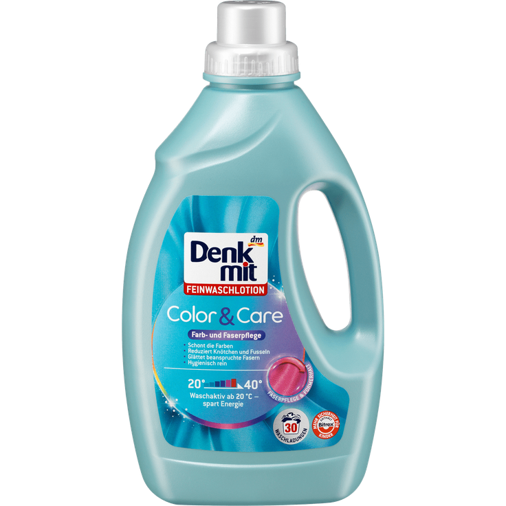 Denkmit Feinwaschmittel flüssig Lotion Color & Care, 30 Wl