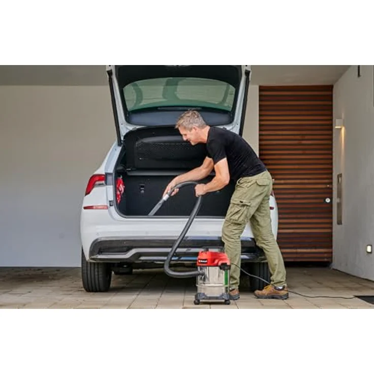 Einhell TC-VC 1812/1 S 2342500, Nass-Trockensauger, 1250 W, Rot/schwarz/Silber – Bild 3