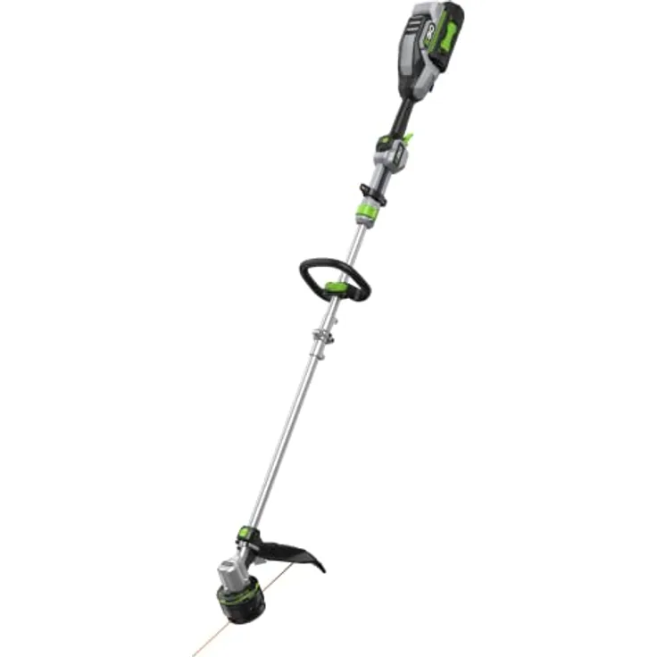 EGO ST1610E-T Fadentrimmer 40 cm Schnittbreite, 2,4 mm Faden, Variable Geschwindigkeit, POWERLOADTM Aufwickelautom., IQ-LINE Nachführautom., Teleskopfunktion, Rundgriff, Schultergurt