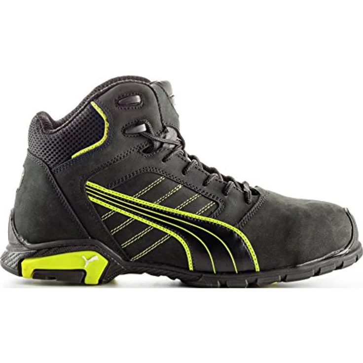 ELC Sicherheitsschnürstiefel Rio Black Mid 632250, S3, Gr. 46 Puma Arbeitsschuh, schwarz-blau, Aluminiumkappe, flexibler FAP®-Durchtrittschutz – Bild 5