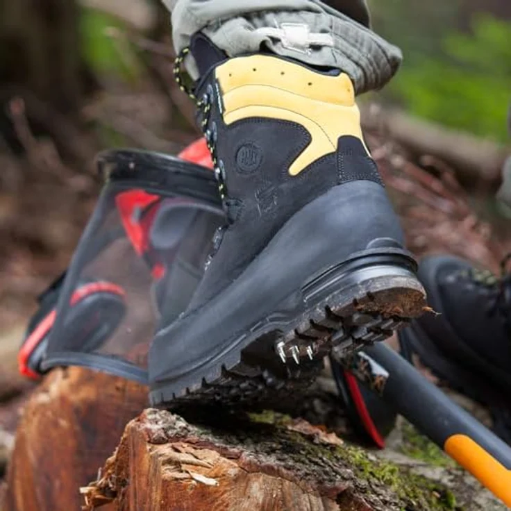 HAIX® Protector Alpin, Schnittschutzstiefel S3 für Außenarbeiten, schwarz, Gr. 11 – Bild 4