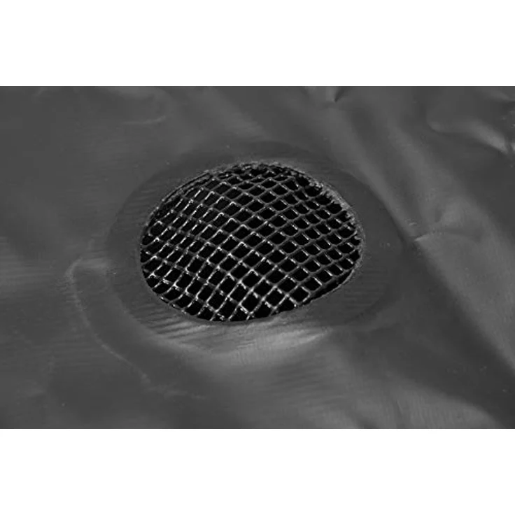Flo Faltbare Regentonne mit Hahn, Filter und Überlaufschutz, 500 Liter, PVC, stabile Füße, UV-resistent, Ø80 x 98 cm, Grau – Bild 5