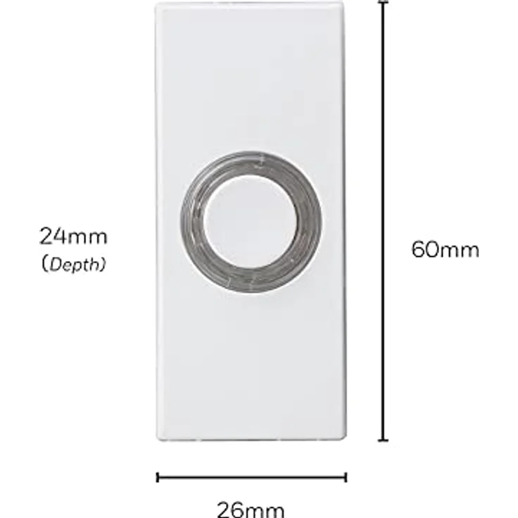Honeywell D534WE Türklingelknopf Home Lightspot, beleuchtet, weiß – Bild 3