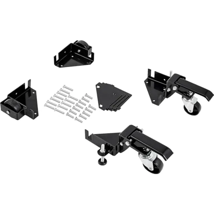 VEVOR Mobiler Sockel, Robuster Universal-Mobilständer für Holzbearbeitungsgeräte, Bandsägen, Elektrowerkzeuge - 181,4 kg, Einstellbar von 241,3 x 241,3 mm bis unendlich