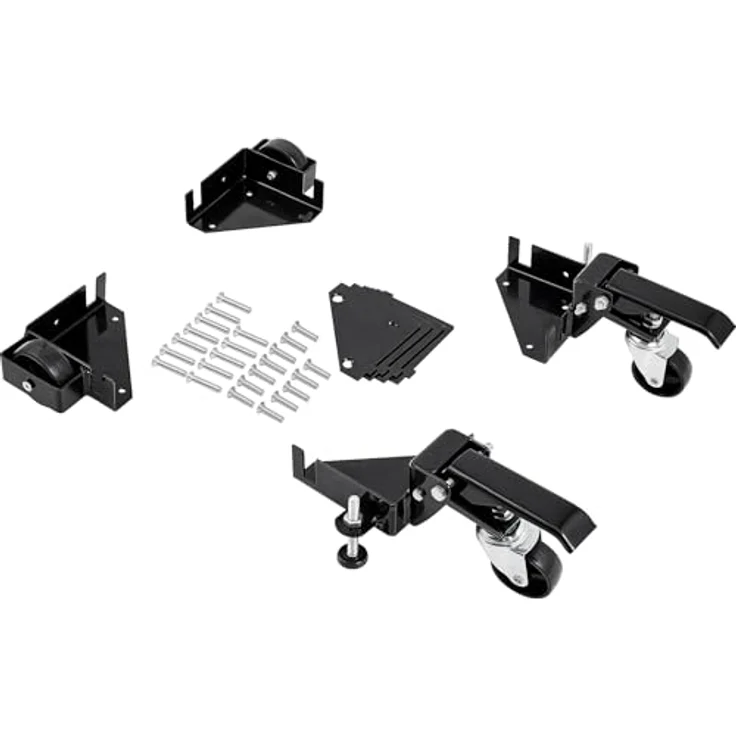 VEVOR Mobiler Sockel, Robuster Universal-Mobilständer für Holzbearbeitungsgeräte, Bandsägen, Elektrowerkzeuge - 181,4 kg, Einstellbar von 241,3 x 241,3 mm bis unendlich – Bild 1