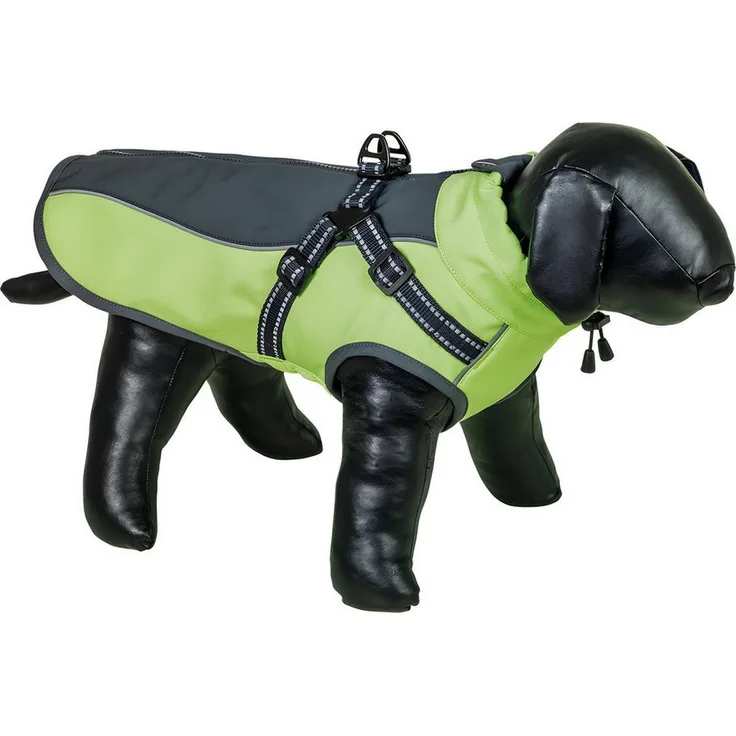 Nobby Hundemantel Meta 2 in 1, wasser- und windabweisend, hellgrün-grau