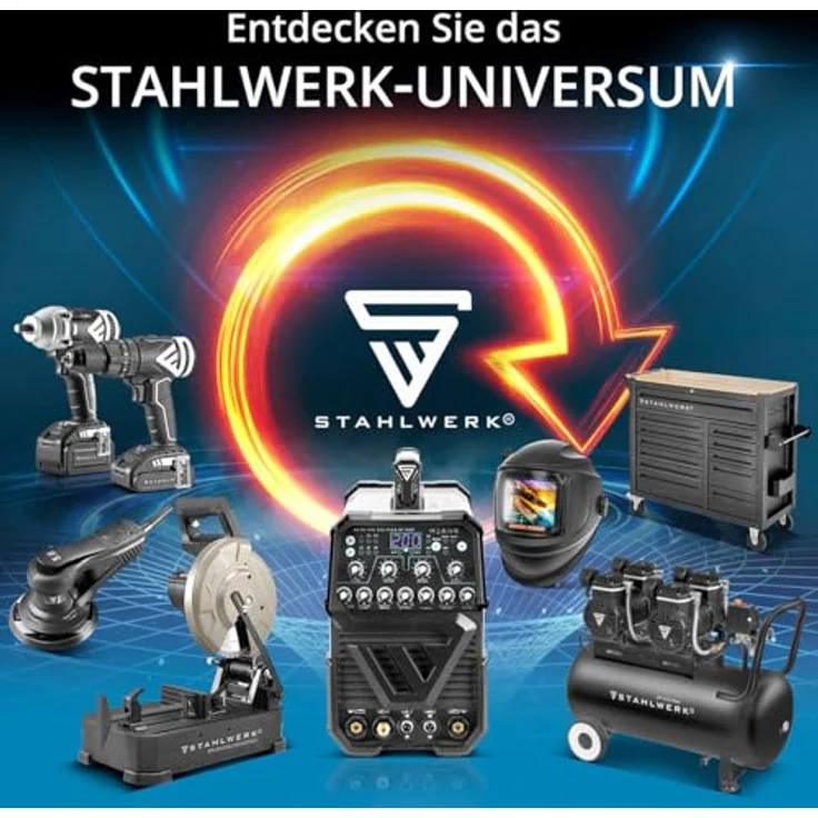 STAHLWERK AC/DC WIG 200 Puls Pro Touch, Schutzgas Schweißgerät mit 5-200 A und 3m Profi WIG-Schweissbrenner – Bild 14