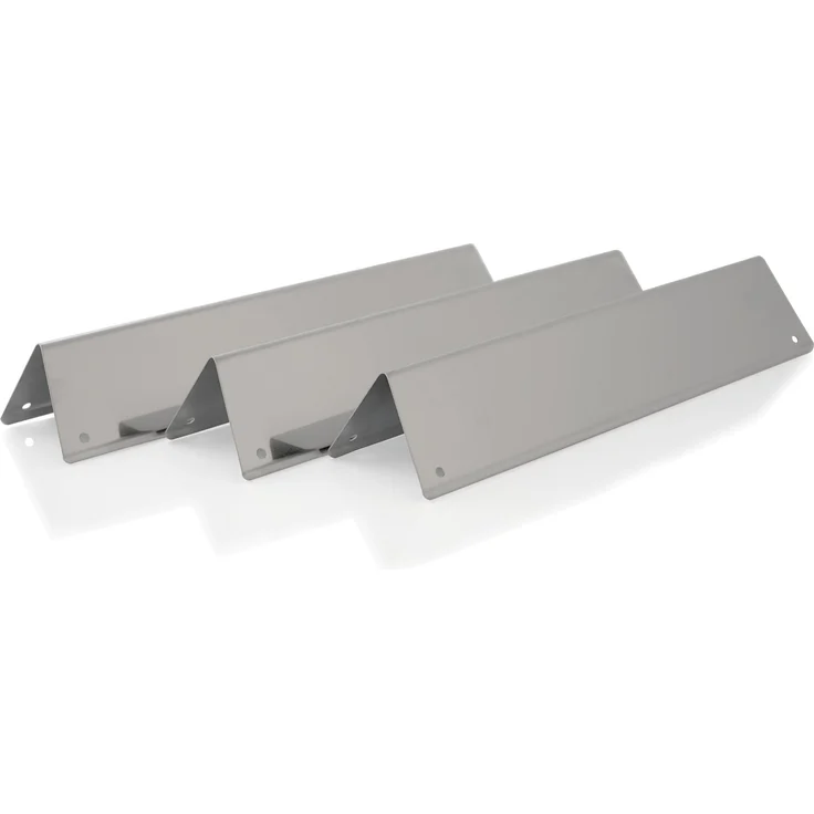 BBQ-Toro Gasgrill BBQ-Toro Edelstahl Flammenverteiler Set (3 Stück), Passt zu: Weber Spirit 200 Serie ab 2013 (Regler an der Vorderseite) – Bild 1