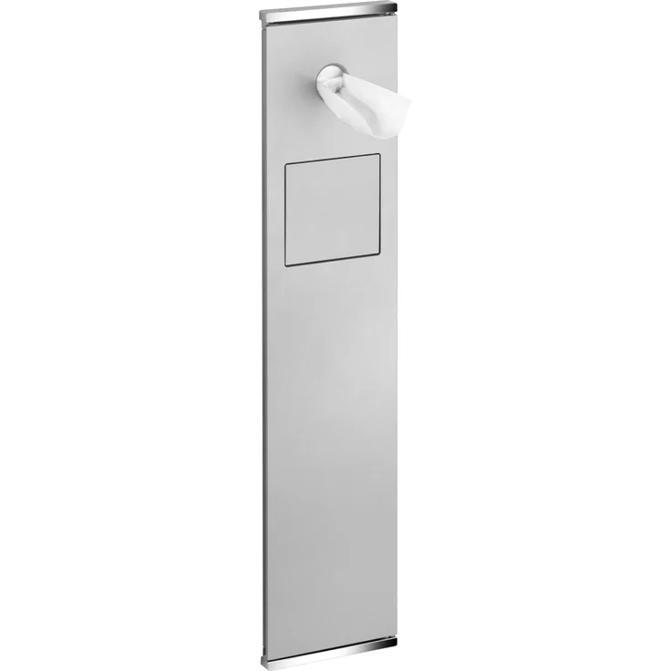 Keuco Papierhandtuchspender Modul WC 2 PLAN INTEGRAL, Wandmontage, lackiertes Aluminium und verzinktes Stahlblech, Hygienebeutelspender, 176 x 775 x 143 mm