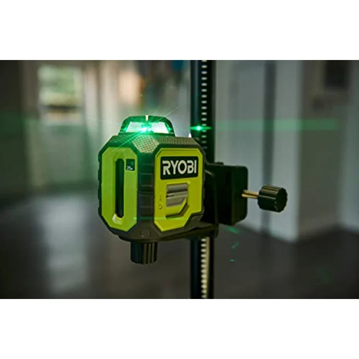 Ryobi RB360GLL, 360° Kreuzlinienlaser mit grünem Laser, max. Arbeitsbereich 25 m, selbstnivellierend – Bild 2