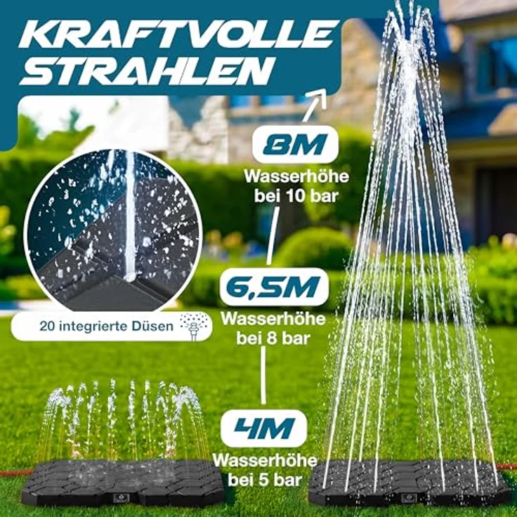 KESSER Gartendusche Bodendusche anthrazit, für Groß, Klein & Vierbeiner, inklusive Adapter & Montagezubehör – Bild 5